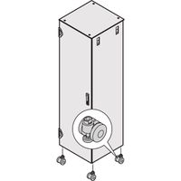SCHROFF Lenkrollen mit integrierten Nivellierfüssen - LENKROLLEN M.NIV.FUES. 400KG
