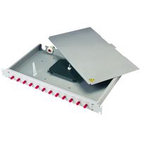 TELEGÄRTNER 19" LWL-Rangierverteiler BASIS eco, 1 HE, mit 12x LC-Duplex Kuppl.