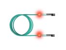 EasyLan LWL-LED-Patchkabel duplex 50/125µm OM3, LC/LC, türkis, 1 m