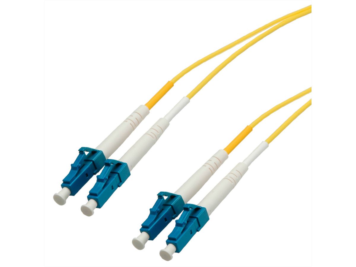Quality LWL-Kabel Single Mode E9/125µm OS2, LC/LC, gelb, 10 m