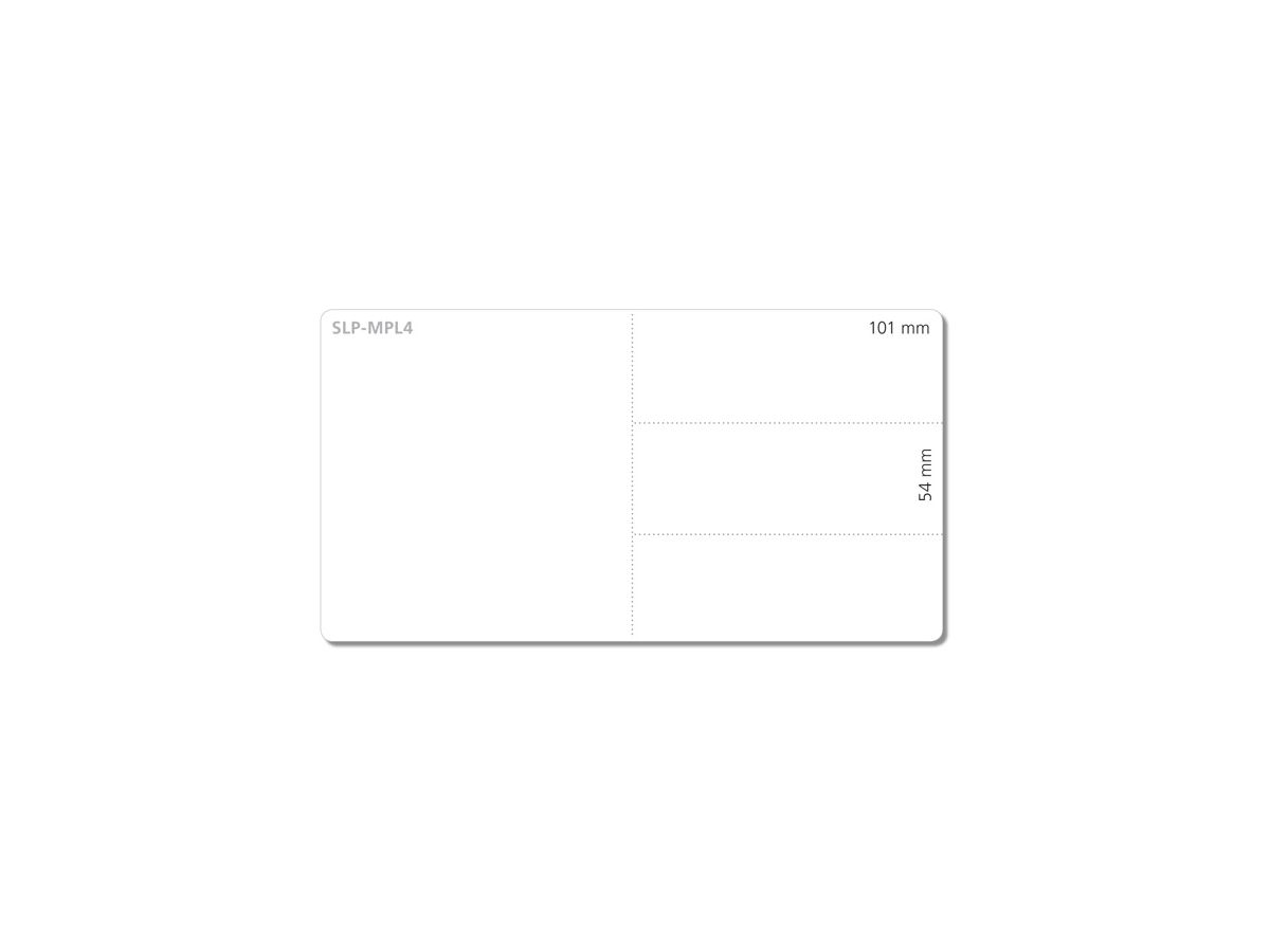 SEIKO Mehrzwecketiketten, nicht klebend, weiss SLP-MPL4