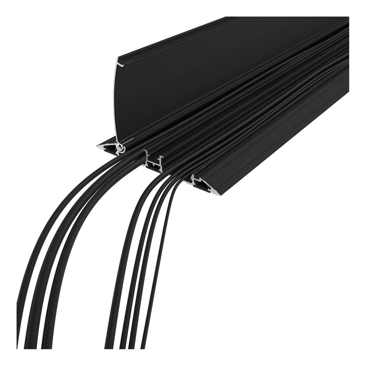 DATAFLEX Addit Kabelschutz, gerade 453, schwarz, 118 cm