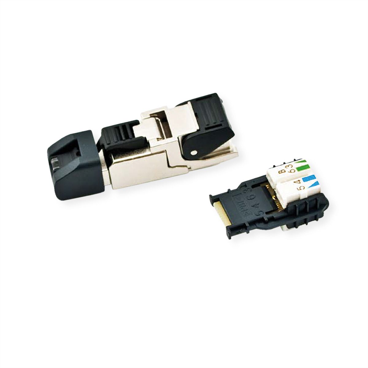 TELEGÄRTNER MFP8 feldkonfektionierbarer RJ-45 Stecker, Cat.6A (Class EA) T568B