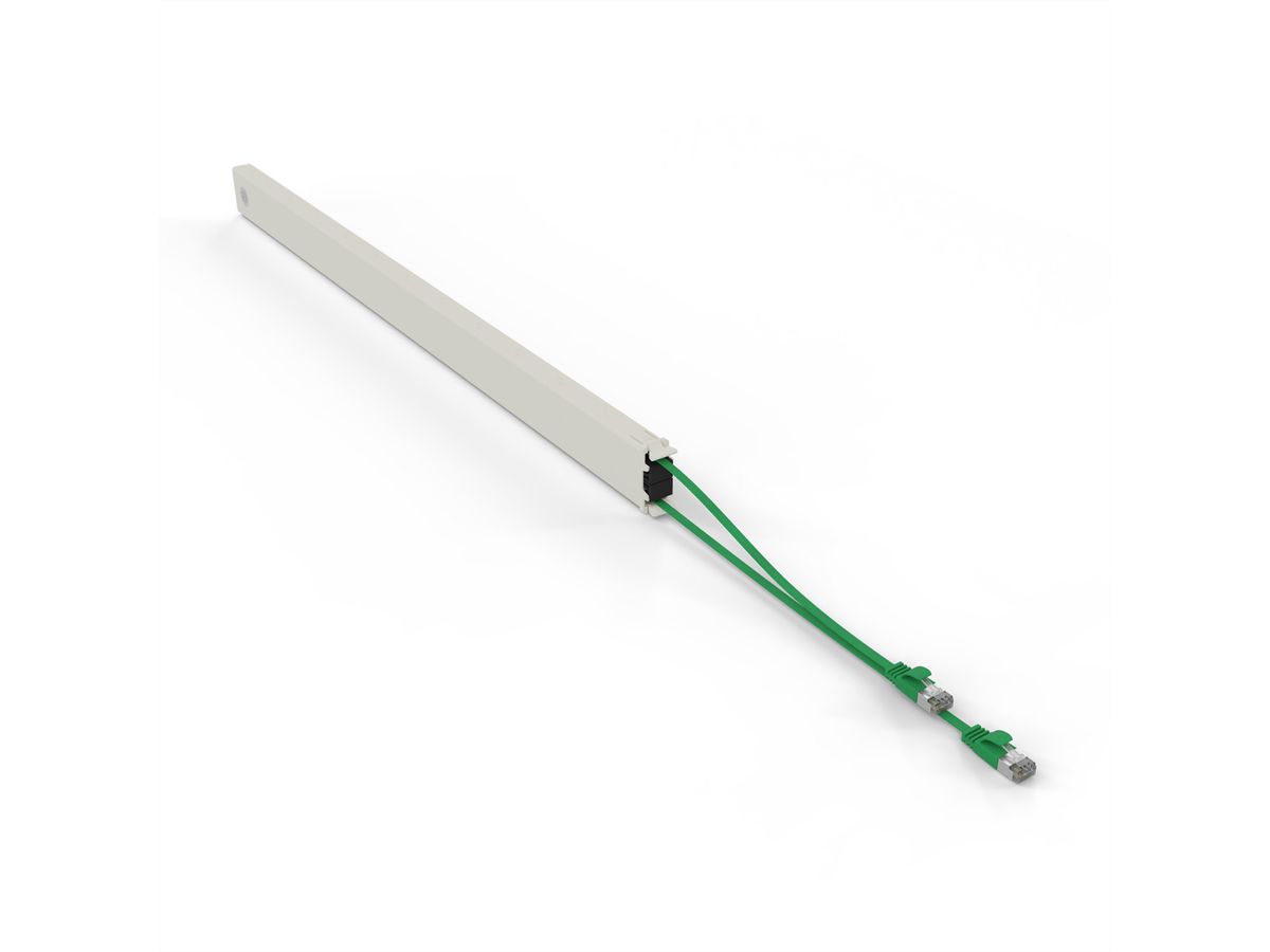 patchbox.one Kassette 46RU STP grün Cat.6a 2,5m