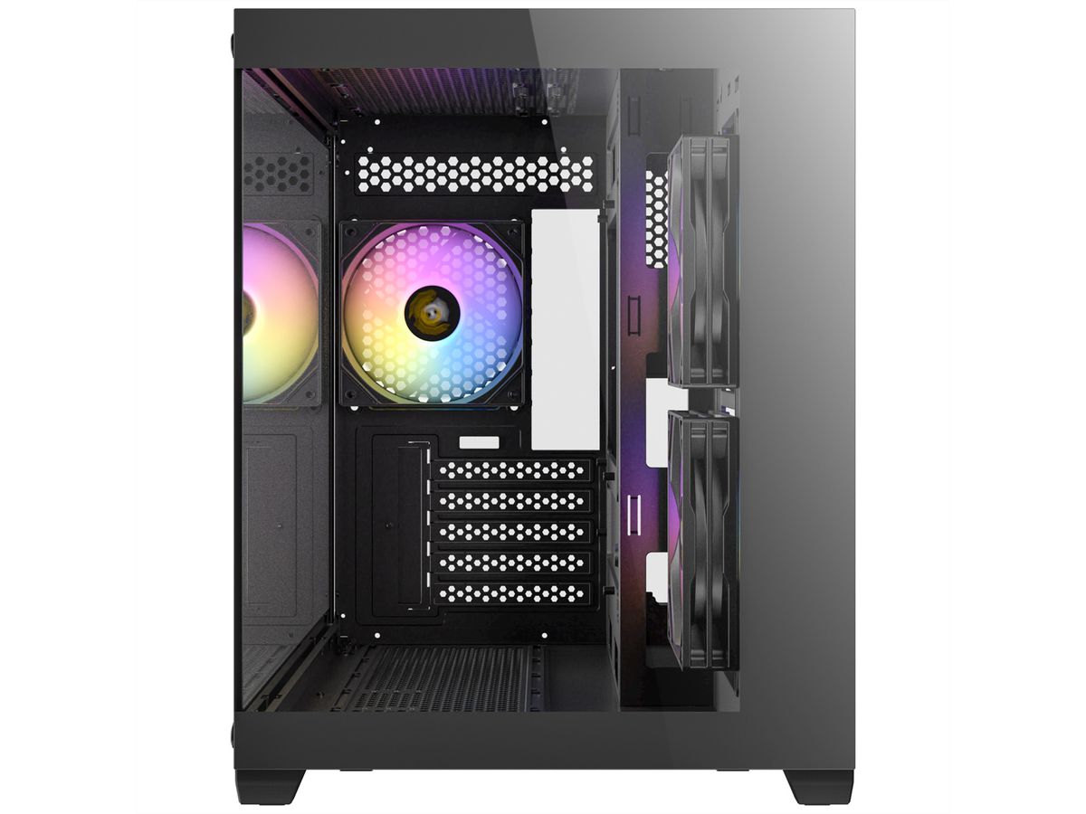 ANTEC CX600M ARGB B Micro-ATX Tower Gaming PC Gehäuse, schwarz
