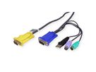 ATEN 2L-5302UP PS/2 VGA Anschlusskabel, schwarz, 1,8 m