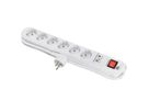 BACHMANN SMART Steckdosenleiste 6x Schutzkontakt, Schalter, Überspannungsschutz, weiß, 1,5 m