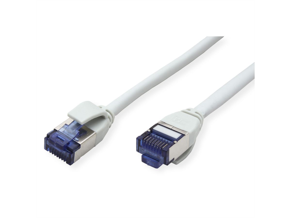 ROLINE Patchkabel Kat.6A (Class EA) S/FTP (PiMF), LSOH, PoE, grau, 10 m