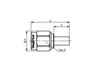 TELEGÄRTNER SMA-Crimpstecker, für RG-58C/U, Löt-/Crimpanschluss, vergoldet