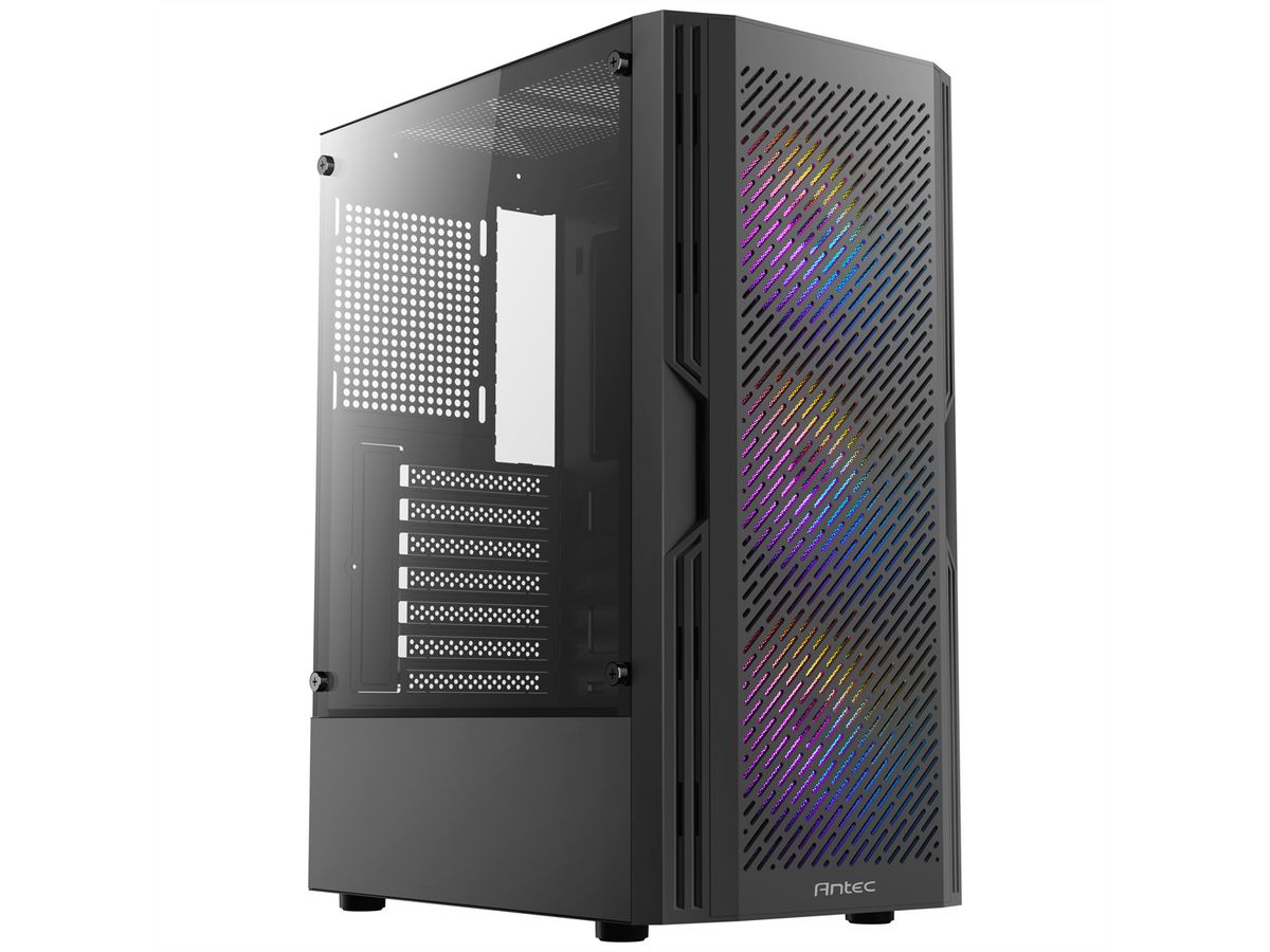 ANTEC AX20 PC Gehäuse Midi Tower Gaming Black ATX, schwarz