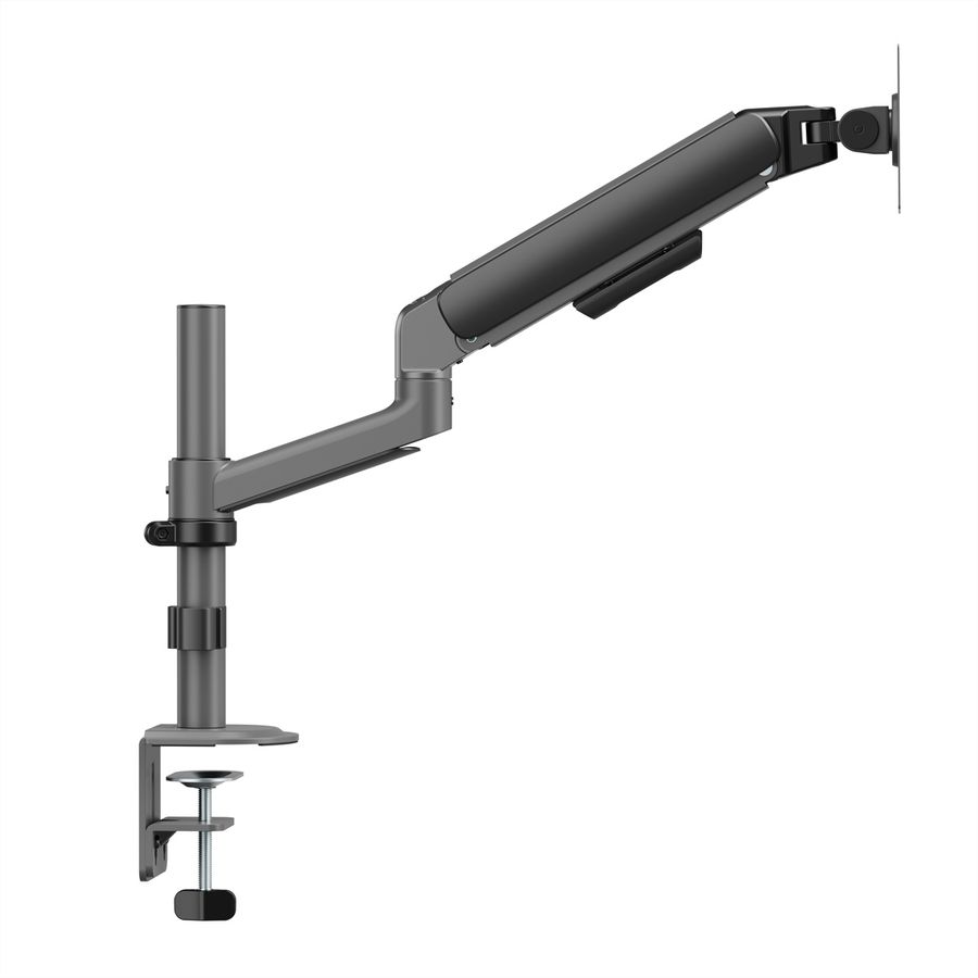 STANDARD Monitorarm zur Mastbefestigung, Mechanische Feder, 17–32 Zoll, max. 10 kg, schwarz