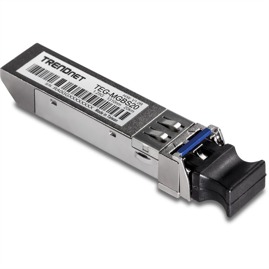 TRENDnet TEG-MGBS20 Mini-GBIC, Single-Mode LC Module 10KM