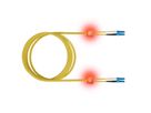 EasyLan LWL-LED-Patchkabel duplex 9/125µm OS2, LC/LC, gelb, 3 m