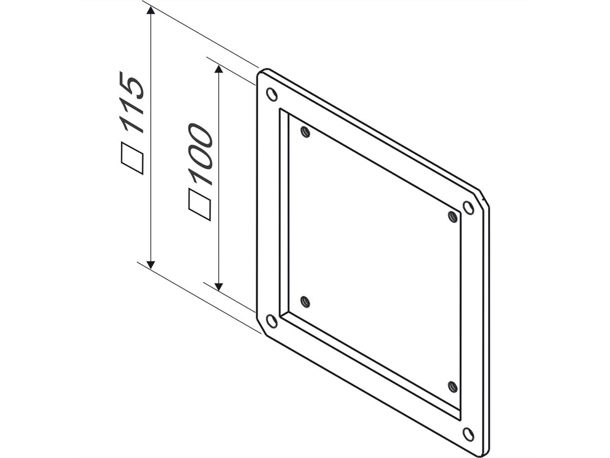 ROLINE VESA-Adapter 75x75 auf 100x100