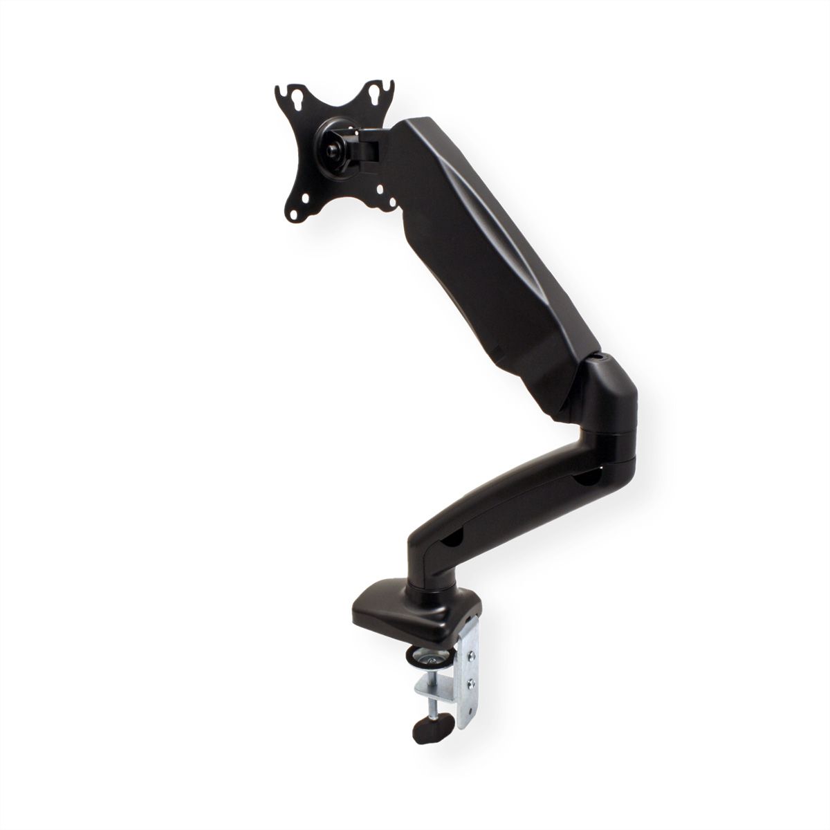 VALUE LCD-Arm, Tischmontage, Gasfeder, 5 Gelenke, 13-27 Zoll, bis 6,5 kg, schwarz