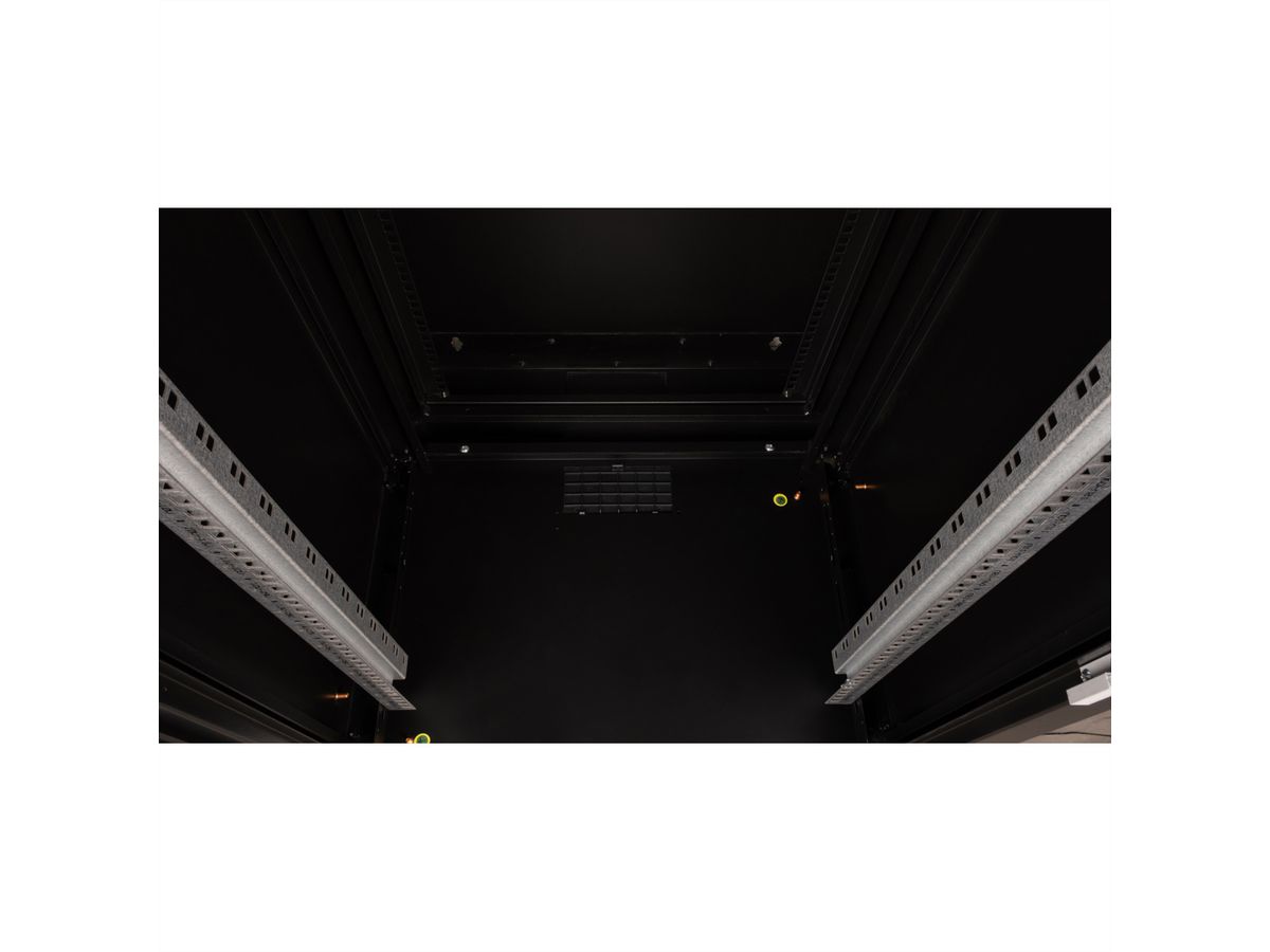 ROLINE 19-Zoll Wandgehäuse Pro 20 HE, 600x600 BxT zweiteilig schwenkbar schwarz