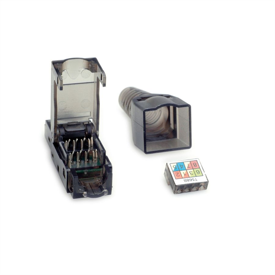 VALUE feldkonfektionierbarer RJ-45 Stecker Cat.6A (Class EA), UTP