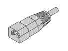 SCHROFF Netzanschlussleitung, IEC - KABEL IEC60320 C13-C14 1,0M
