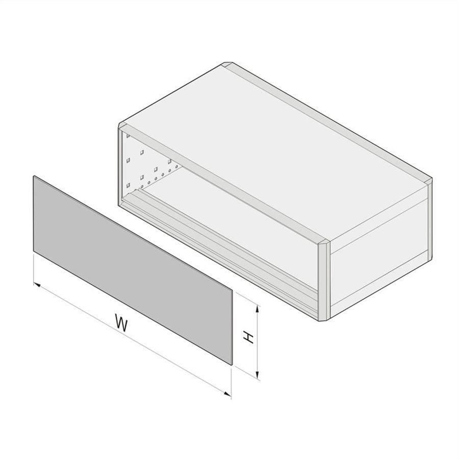 SCHROFF EMV-Frontplatte/ -Rückwand, gesteckt, geschirmt - U-FRONTPL.EMC 4HE 28TE