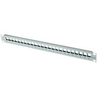 TELEGÄRTNER 19" Frontplatte 1 HE, ohne Erdungsk., f. 24x RJ45-Durchführungspanel, unbest.