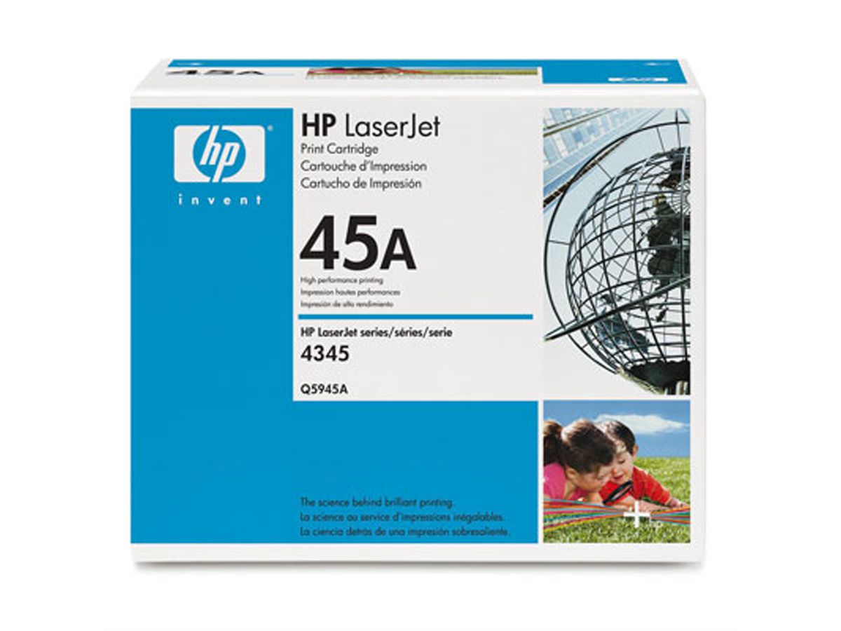 Q5945A, HP LaserJet Druckkassette schwarz, ca. 18.000 Seiten, für 4345mfp , 4345xs mfp , 4345x mfp , 4345xm mfp , M4345 MFP , M4345x MFP , M4345xs