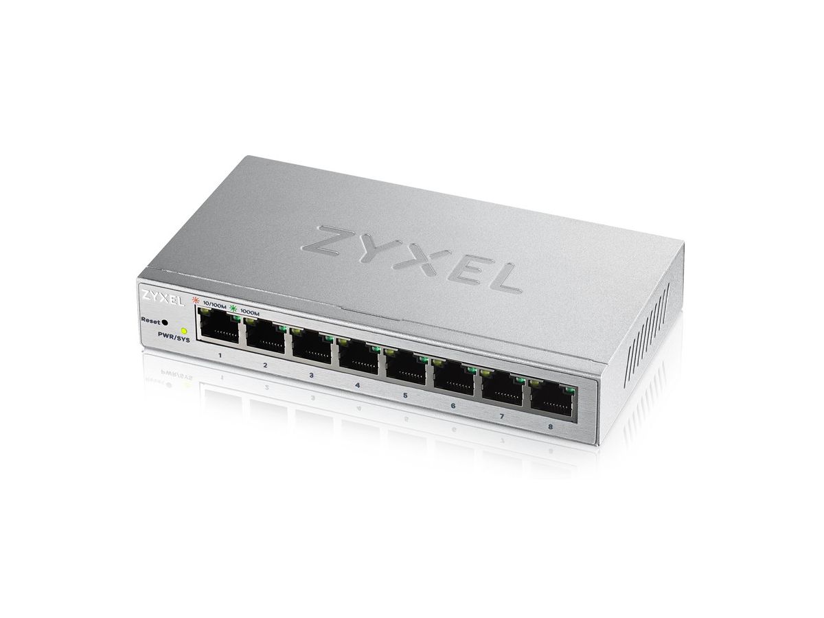 Zyxel GS1200-8 Managed Gigabit Ethernet (10/100/1000) Silber