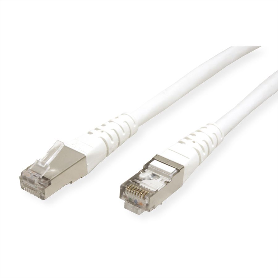 ROLINE Patchkabel Cat.6 (Class E) S/FTP (PiMF), weiß, 7 m