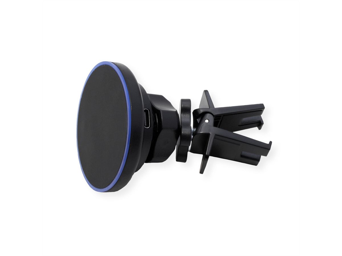 ROLINE Kfz-Magnet-Smartphone-Halter und Induktionsladegerät, 15W