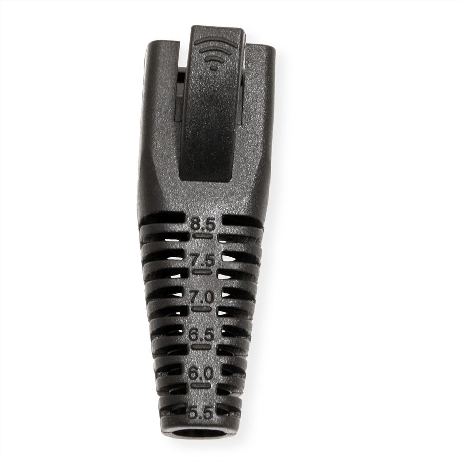 ROLINE Knickschutztülle für RJ-45, 10 Stck, schwarz