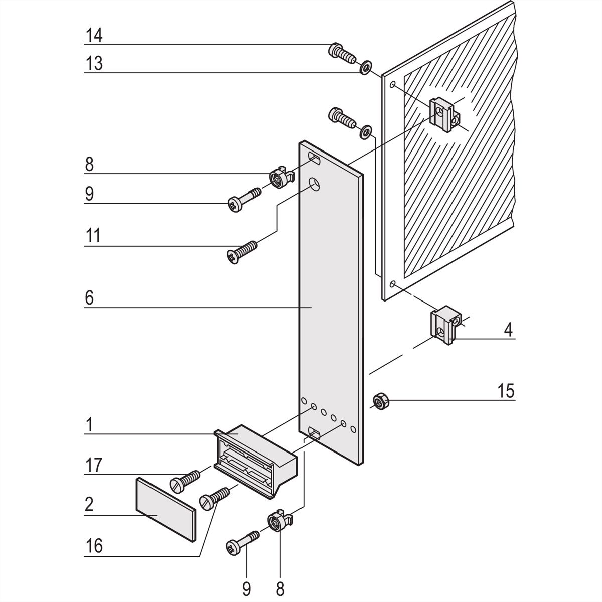 SCHROFF Steckbaugruppe mit starrem Griff in Trapezform - STECKBAUGRUPPE 3HE 3TE EL/C
