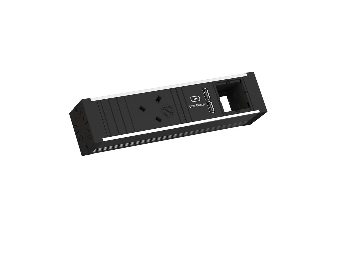 BACHMANN VENID 1xUK USB Charger, 1xCM 0,2m GST18 United Kingdom