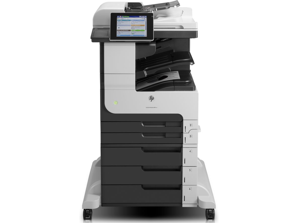 HP LaserJet Enterprise 700 M725z MFP, Schwarzweiß, Drucker für Kleine &amp, mittelständische Unternehmen, Drucken/Kopieren/Scannen/Faxen, Automatischer Vorlageneinzug für 100 Blatt; USB-Druck über Vorderseite; Scannen an E-Mail/PDF; Beidseitiger Druck
