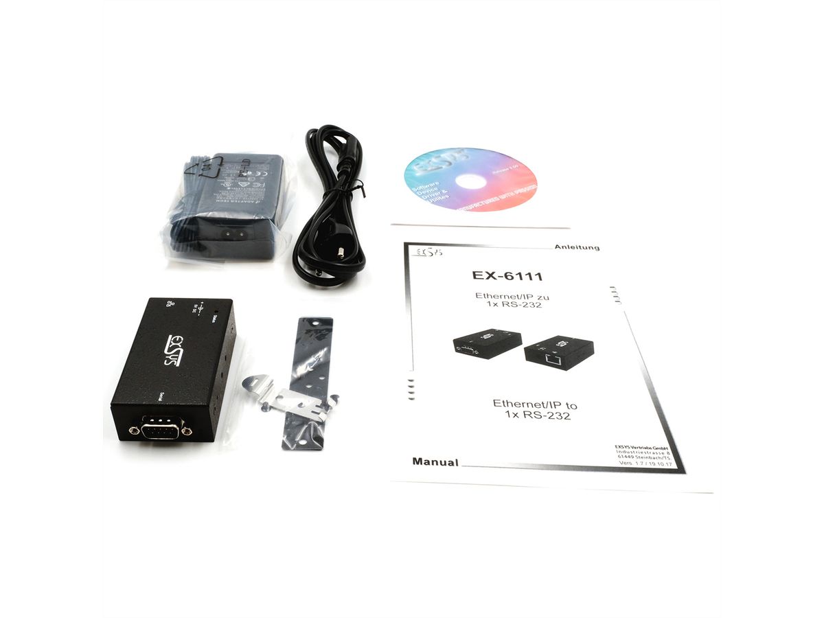EX-6111-2 1 Ethernet zu 1 x Seriell RS-232 inkl Netzteil