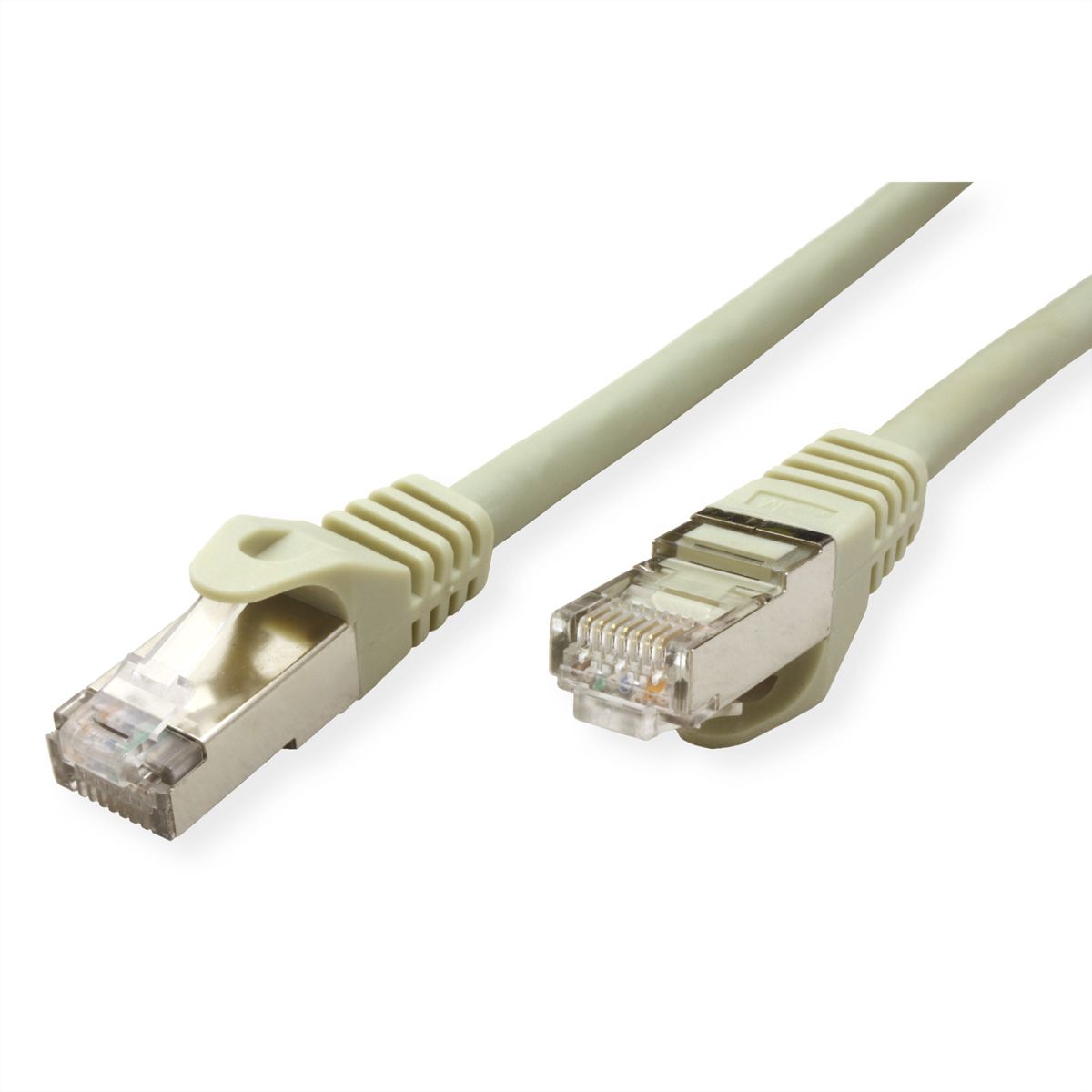 VALUE Patchkabel Cat.6A (Class EA) S/FTP (PiMF), Massivdraht, LSOH, grau, 30 m