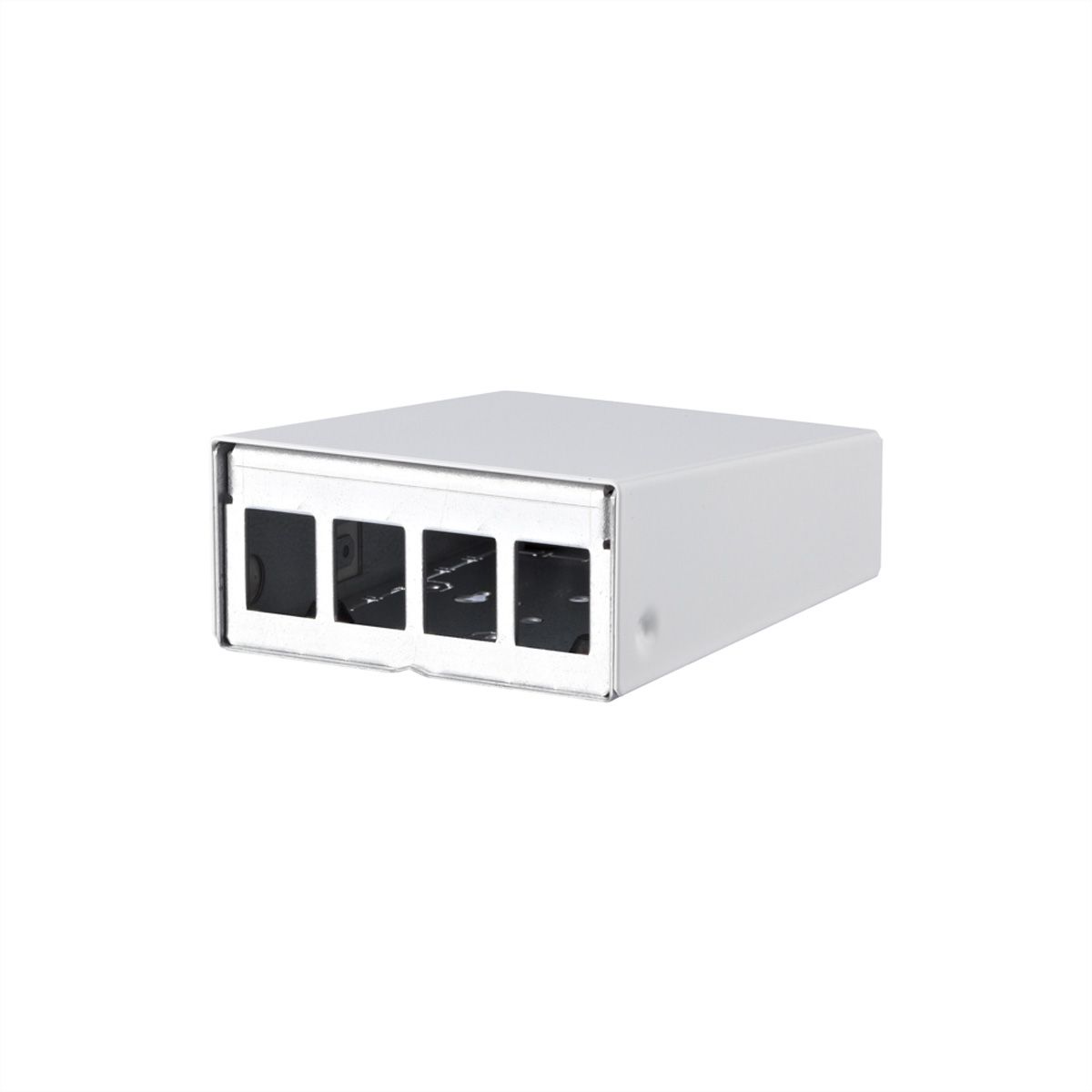 METZ CONNECT Keystone AP-Gehäuse 4 Port reinweiß RAL9010