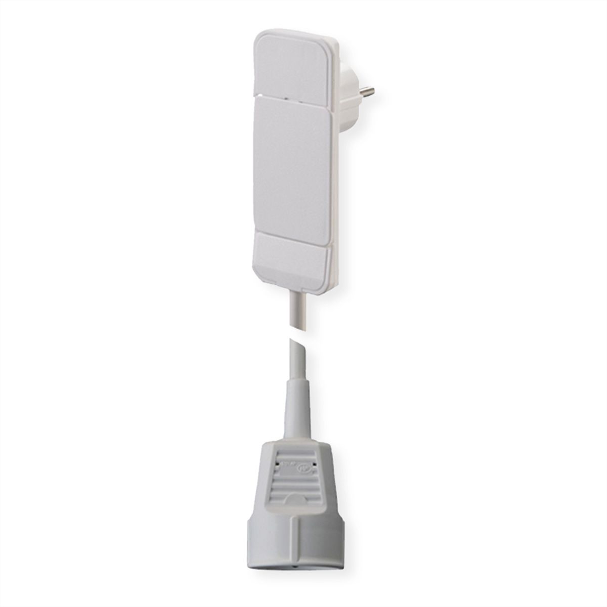 BACHMANN SmartPlug Flachstecker 1x Schutzkontakt weiß, 1.5m