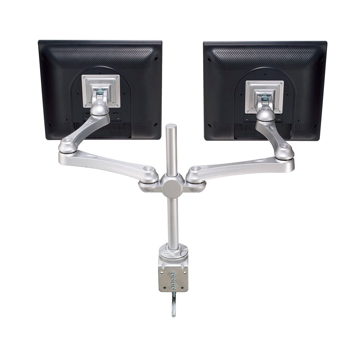 ROLINE LCD-Doppelarm Trägerstange, 4 Gelenke, Tischmontage, bis 16 kg