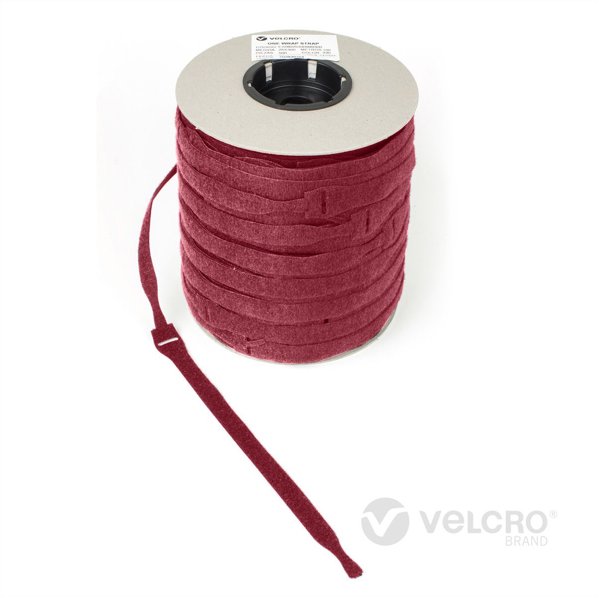 VELCRO® One Wrap® Strap 20mm x 200mm, 750 Stück, rot