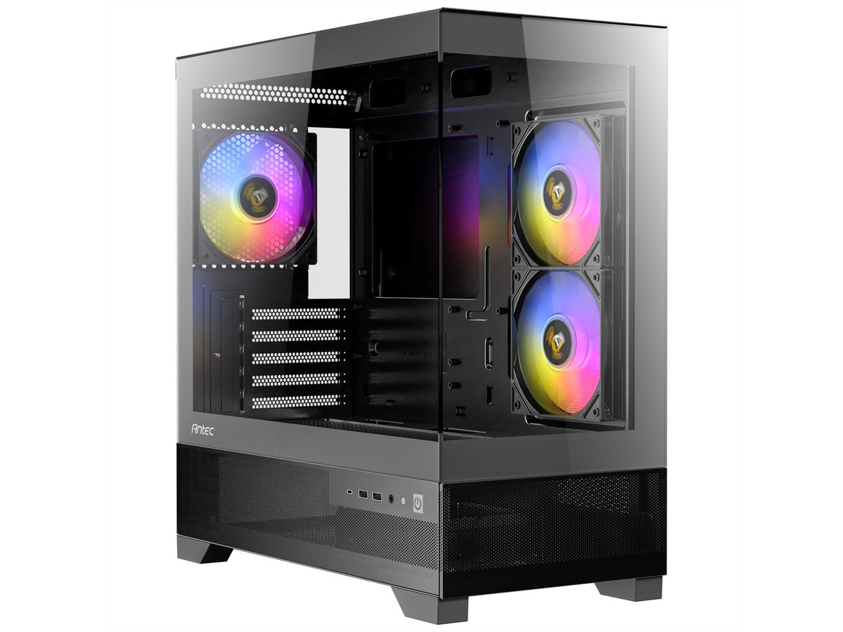 ANTEC CX500M ARGB PC Gehäuse Mini Tower Micro-ATX, schwarz