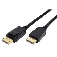 ROLINE GREEN DisplayPort Kabel v2.0, 10K@60Hz, 54Gbit/s, UHBR13.5, DP ST - ST, schwarz, 2 m