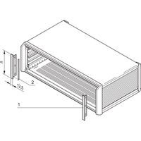 SCHROFF Blende vorne, zur EMV-Schirmung - SEITL.BLENDE 6HE PROPAC/PRO