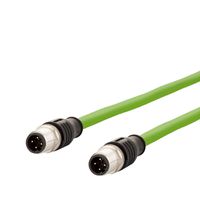 METZ CONNECT Verbindungsleitung M12 ST-M12 ST, 4-polig D-kodiert, 5 m