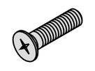 SCHROFF Senkkopfschraube mit Kreuzschlitz - SENKSCHR.M.KR.M2,5X12 100ST