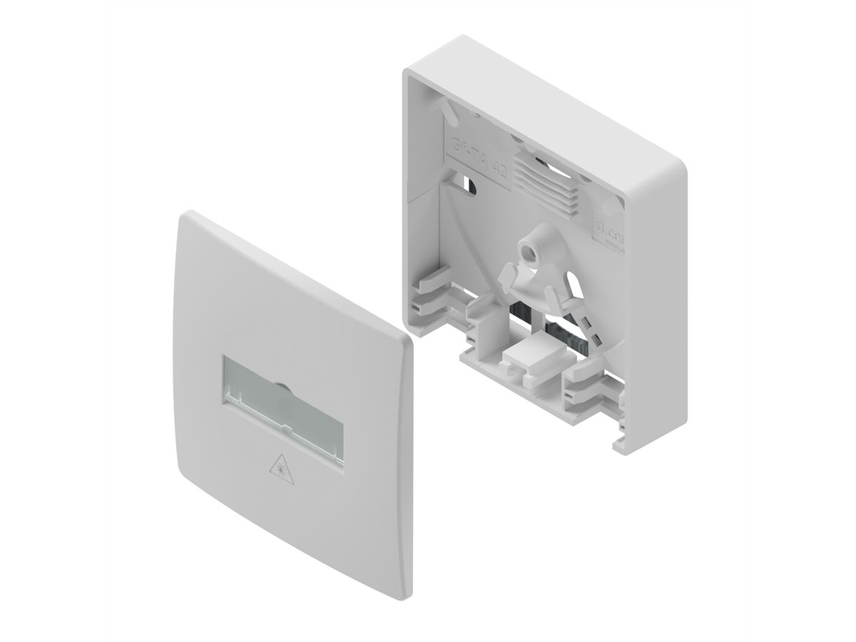 d.center® Gf-TA 42 für bis zu 2x LC-D / SC-S Kupplungen, unbestückt