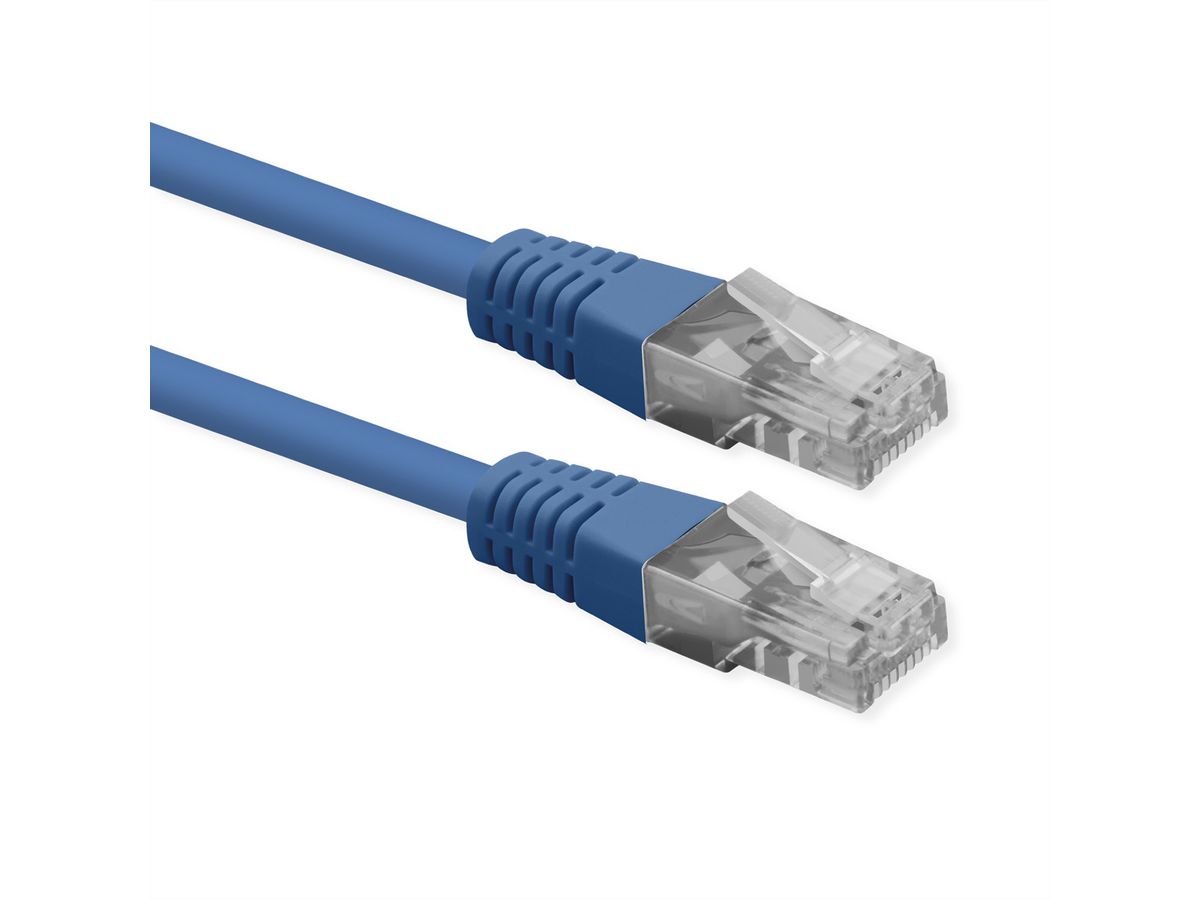 ROLINE Patchkabel Cat.6 (Class E), UTP, PoE, blau, 5 m