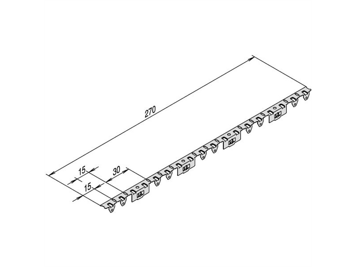 SCHROFF EMV-Edelstahldichtung zwischen Abdeckblech und Seitenwand - KONT.STR ADBL-SW 10STK