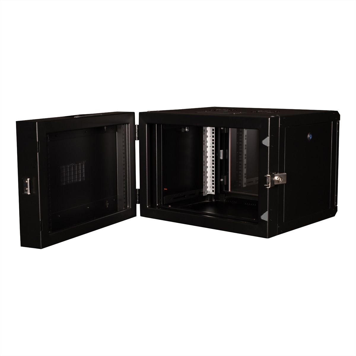 ROLINE 19-Zoll Wandgehäuse Pro 7 HE, 600x600 BxT zweiteilig schwenkbar schwarz