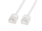 ROLINE UTP DataCenter Patchkabel Kat.6A (Class EA), LSOH, slim, extra kurzer Stecker, weiß, 0,5 m