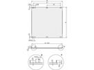 SCHROFF Frontplatten, U-Profil, schirmbar - U-FRONTPL.EMC 6HE 21TE M.PIN
