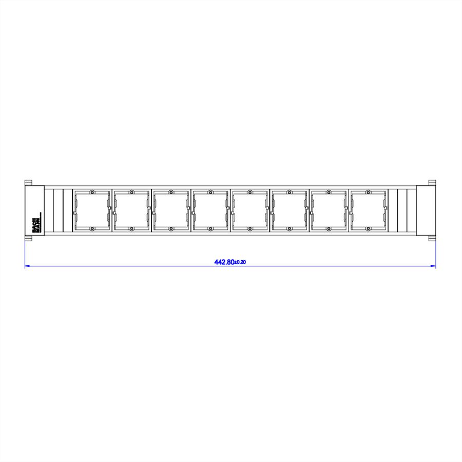 BACHMANN CONFERENCE TOP FRAME X-Large Einsatz 8x ABD